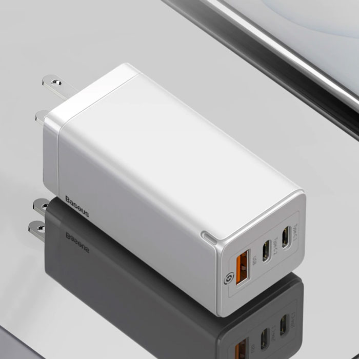 Củ sạc nhanh 65W Baseus GaN 2 Pro Quick Charger (1 USB + 2 Type C)