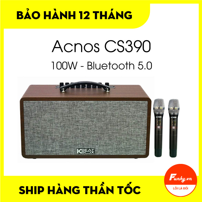 Loa Bluetooth Karaoke Acnos CS390