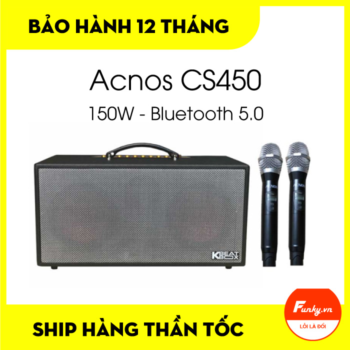 Loa Bluetooth Karaoke Acnos CS450